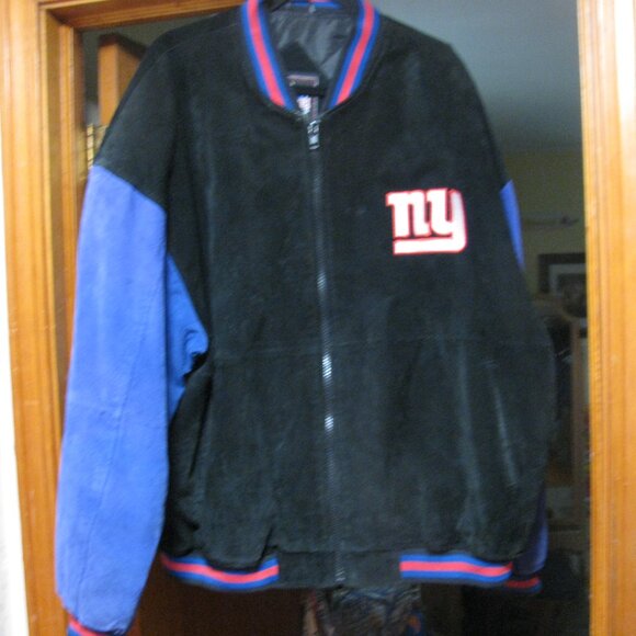 NY NEW YORK GIANTS VARSITY EMBROIDERED GAME DAY WINTER JACKET SIZE XXL GREAT CND - Picture 2 of 10
